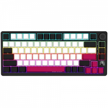 Mechanical gaming keyboard LORGAR KBP7075W — wireless, Black, Red switches, EN layout