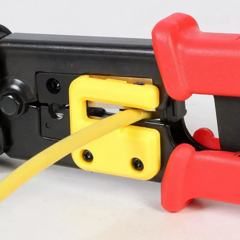 Cable crimper Gembird T-WC-05, 195 mm length, 53 mm width, 0.36 kg, yellow/red/black