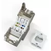 Digitus CAT 6A compact keystone module shielded tool-free mounting connection 4 pcs