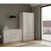 CHEST OF DRAWERS WITH 2 DOORS AND 3 DRAWERS, CASHMERE COLOUR