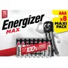 Single-use battery Energizer MAX AAA Alkaline 1.5V — pack of 8, cylindrical, 10-year shelf life
