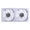 JONSBO ZB-240W 2x120mm ARGB PWM Case Fans - White
