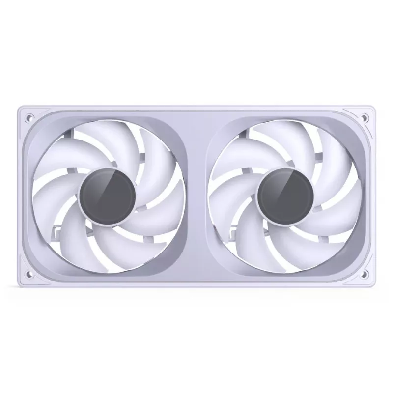 JONSBO ZB-240W 2x120mm ARGB PWM Case Fans - White