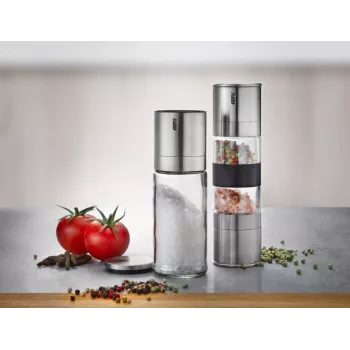 Salt and Pepper Mill GEFU Lamola G-34638 double grinder stainless steel