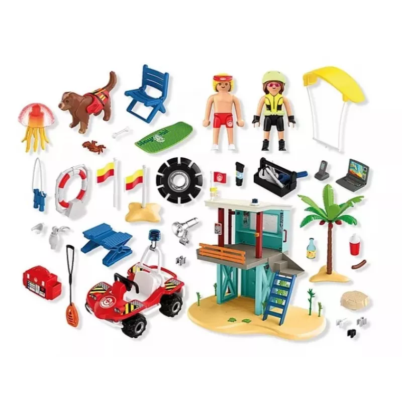 Playset PLAYMOBIL Rescue Tower and Beach Buggy 71903 – playset with tower and buggy