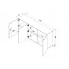 Cama 3D chest of drawers ALMA 180x41.5xH90 cashmere
