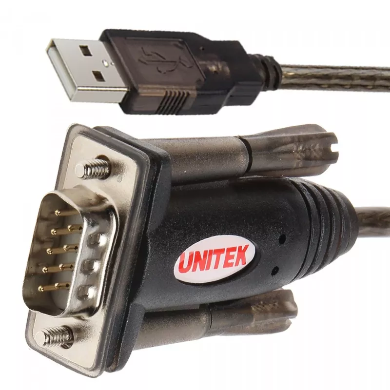 UNITEK Y-105A serial cable Black 1.5 m USB Type-A DB-9
