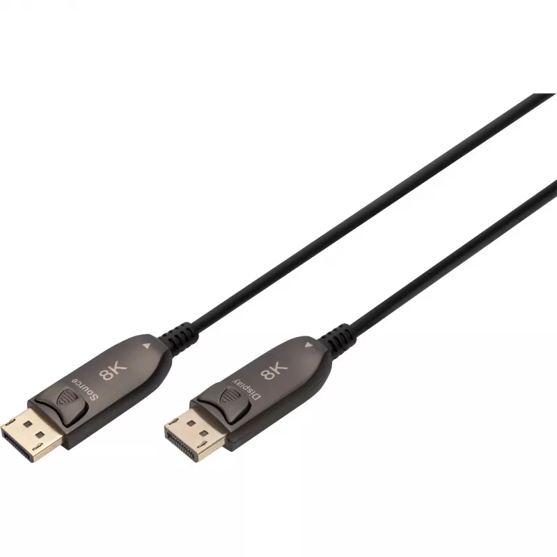 DisplayPort AOC Hybrid Fibre Optic Cable, UHD 8K (black, 30 Meter)