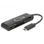 DeLOCK USB2.0 Card Reader USB Type-C male 5 Slots - Card Reader - All-in-one (Multi-Format) - USB-C (91739)
