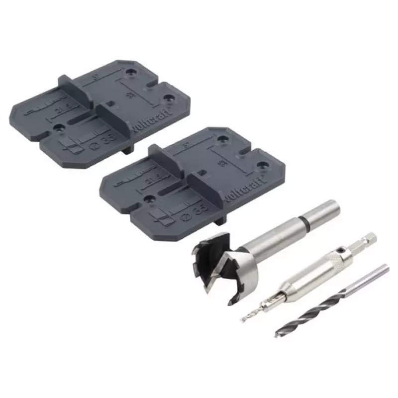 Hinge drill bit set wolfcraft GmbH 4656000 3 pcs suitable for wood