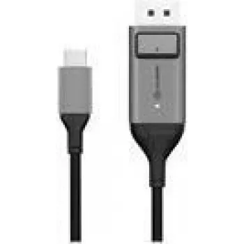ALOGIC Ultra - DisplayPort-Cable - 24 pin USB-C (M) to DisplayPort (M) - 1,0m - 4K Support - Space-Grey (ULCDP01-SGR)