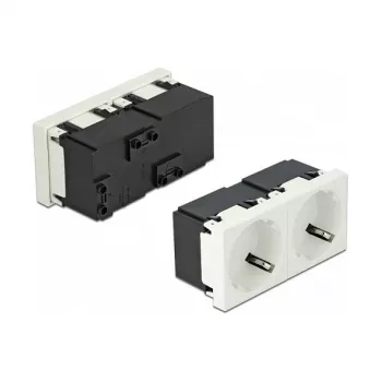 Socket-outlet CEE 7/3 DELOCK 81322 — 3P+N+PE, 250 V, 16 A, ABS, white