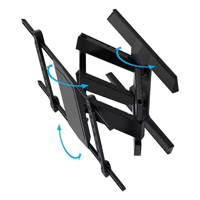 Wall mount B-TECH BT8227/B 600x400 for 75 inch TV, max load 50 kg