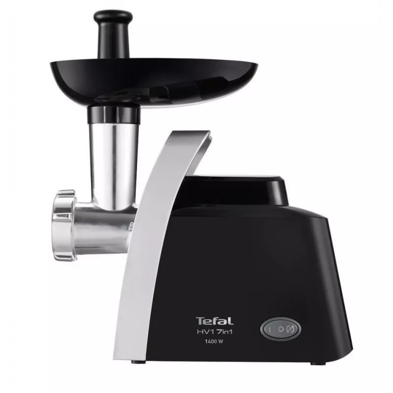 Tefal NE108831 mincer 1400 W Black, Satin steel