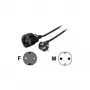 Hama “Profi” Extension Cable with Earth Contact, 2 m, black