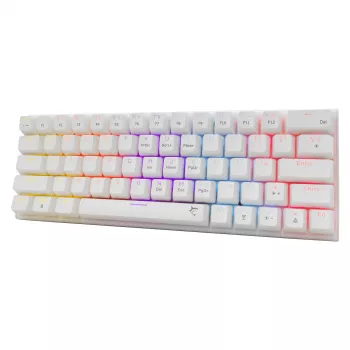 Mechanical Keyboard White Shark Wakizashi-2 US Red Switch, Tenkeyless/US layout, White
