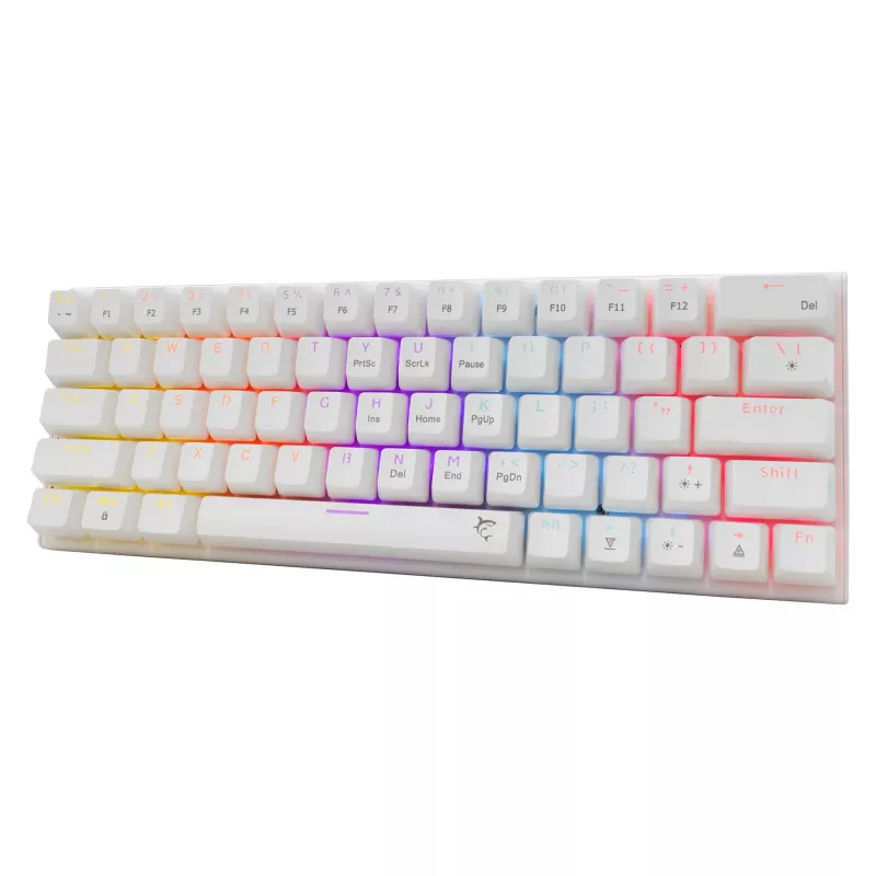 Mechanical Keyboard White Shark Wakizashi-2 US Red Switch, Tenkeyless/US layout, White