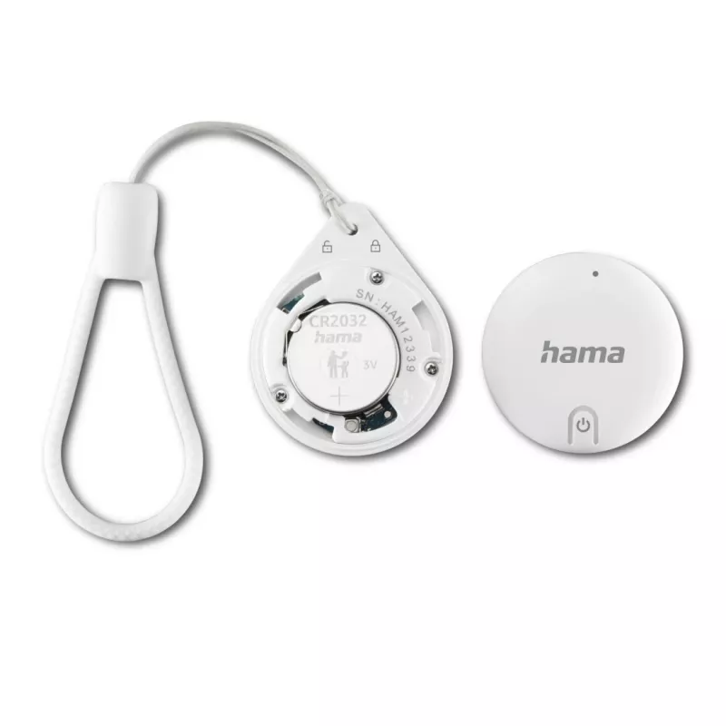 HAMA Item Finder 00185815 Bluetooth for Apple Find My app, white — tracker for locating personal items