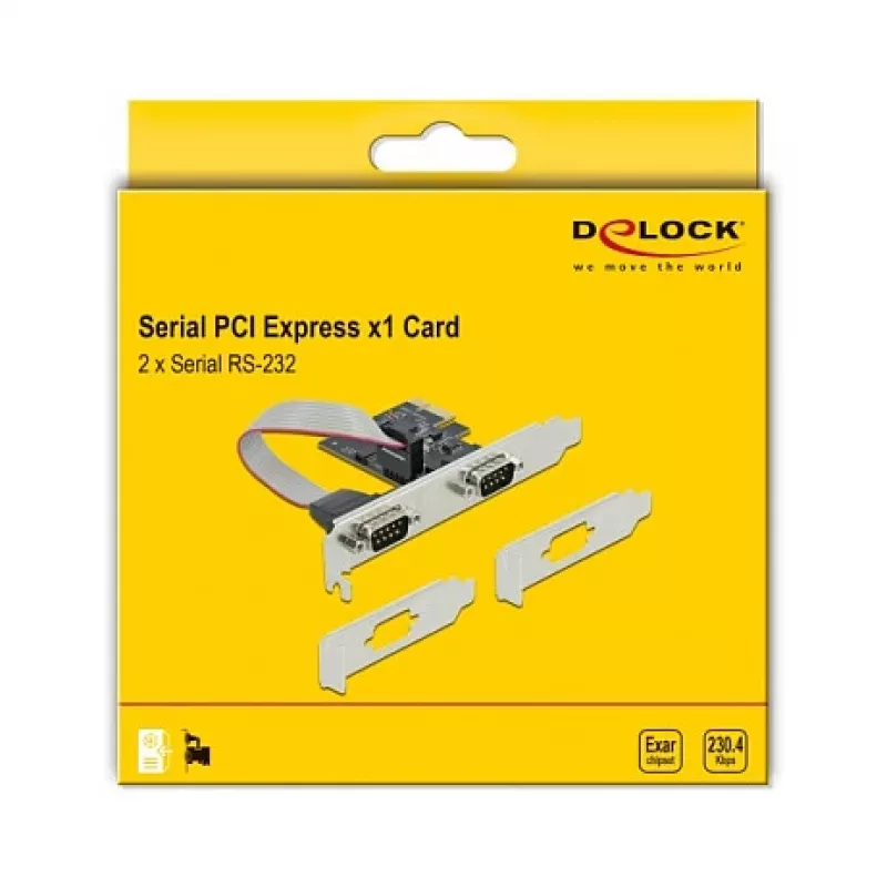 Expansion Card DeLOCK PCI Express x1 to 2 x Serial RS-232