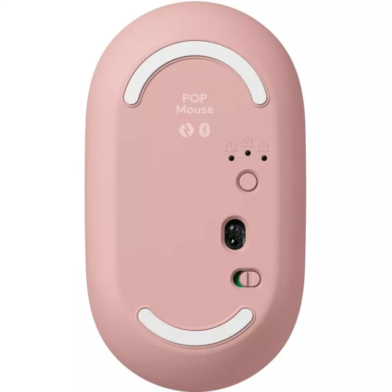 Logitech POP Icon Combo - Keyboard-and-Mouse-Set - Wireless - Bluetooth LE - QWERTY - US International - rosé, Off-White (920-013142)