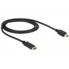 USB Cable DeLOCK 83603 USB 2.0 1m USB C Mini-USB B Black