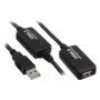 USB cable Kindermann 5771000115 USB 2.0 15 m Black