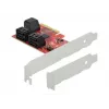 SATA PCI Express x4 Card DeLOCK 6 port Low Profile Form Factor