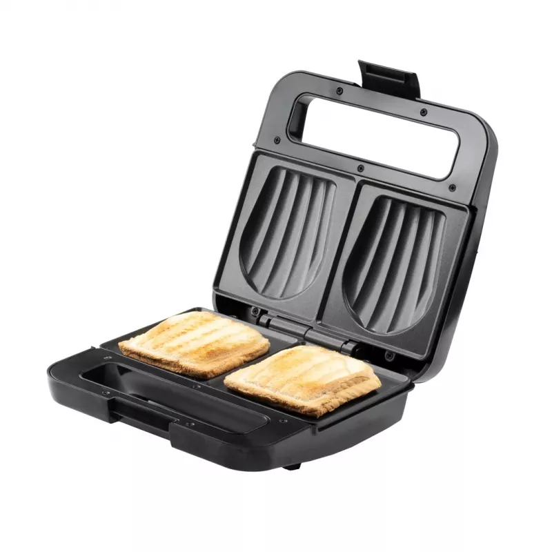 Toaster Adler AD 3079 — single non-stick plate, 750 W, black, vertical storage