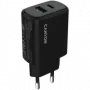 CANYON charger OnCharge 250 25W 1xPD 1xQC EU Black