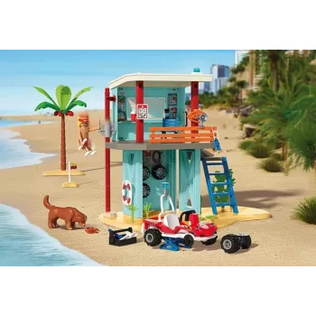 Playset PLAYMOBIL Rescue Tower and Beach Buggy 71903 – playset with tower and buggy