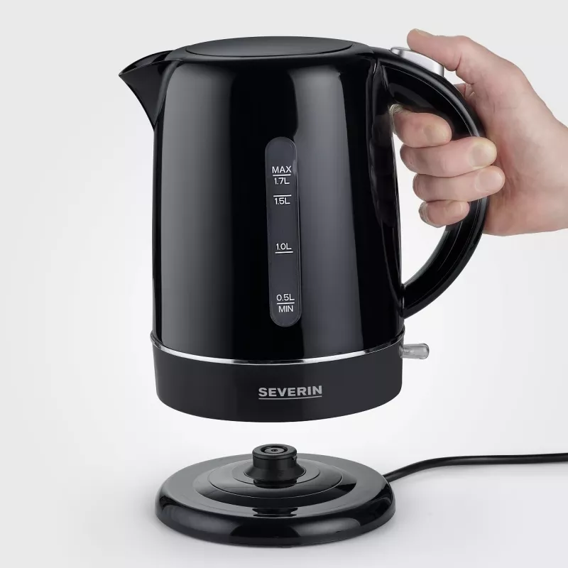 Severin WK 4322 electric kettle 1.7 L 2200 W Black