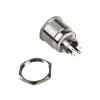 Vandal-resistant push button switch DimasTech PD197 25mm Silverline Ring