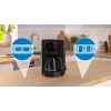 Drip coffee maker Bosch TKA2M113, 1.25 L water tank, 15 cups, black