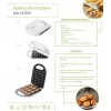Waffle Iron Adler AD 3039 — 24 waffles, 1600 W, white, non-stick, cool-touch handles