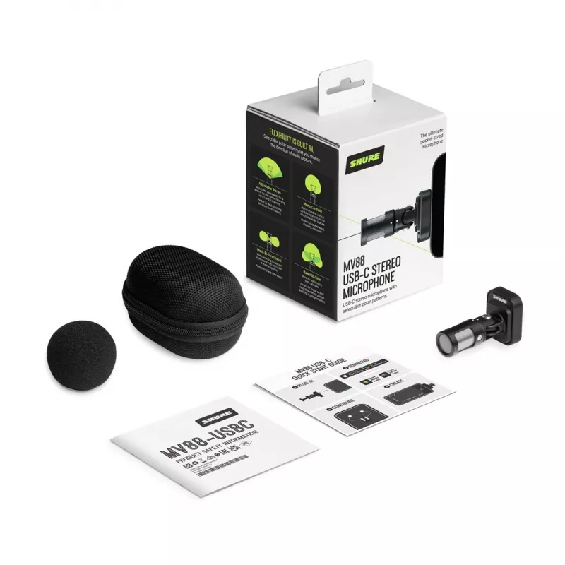Shure MV88-USBC - stereo microphone with USB-C connector