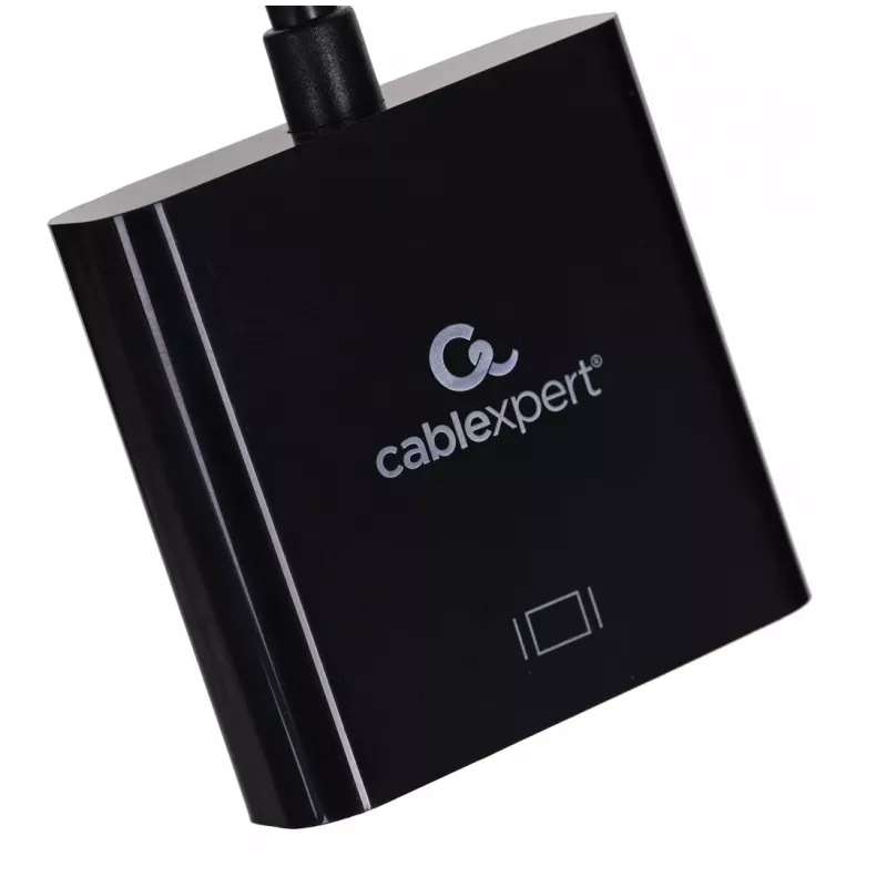 USB Type-C to HDMI adapter Gembird A-CM-HDMIF-03, USB 2.0/3.2 Gen2, 3840×2160@30Hz, black