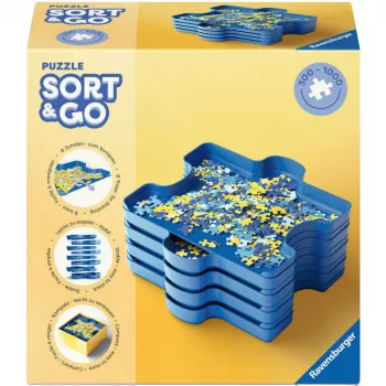 Storage solution Ravensburger 12001674 with compartments and portable design for sorting small items
