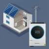 Qoltec, voltage converter, hybrid solar inverter Off-Grid 4kVA 4kW 120A MPPT LCD Wi-Fi BMS Sinus