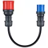 go-e Adapter Set for Gemini flex 11 kW, 3-piece set (black, 30cm)
