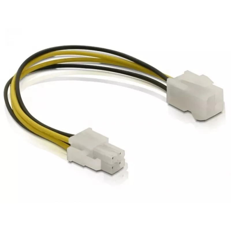 Power cable P4 male/female DeLOCK 82428 0.15 m