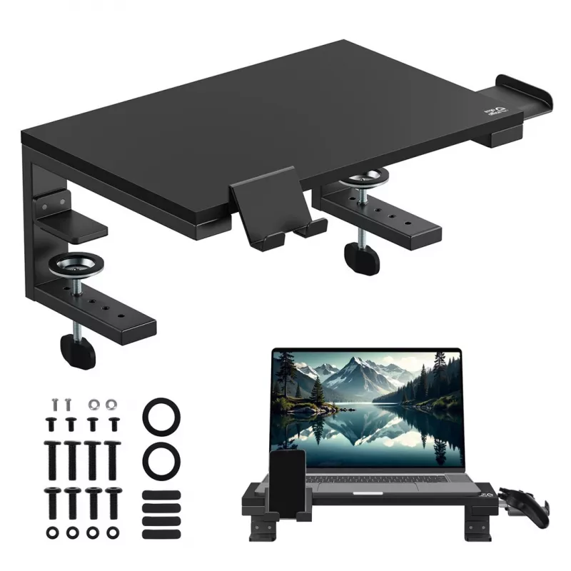 Ergo Office laptop / monitor stand, max. load 20kg, for diag. 13-32, black, ER-303 B