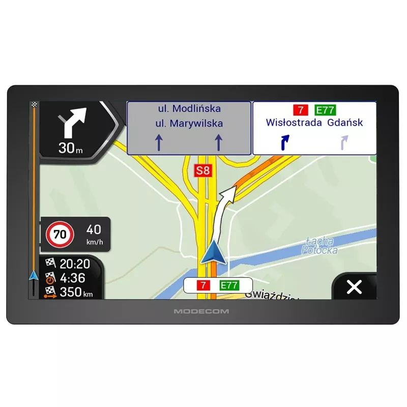 Modecom FreeWAY CX 9.4 car navigation with iGO Navigation Truck Europe, yearly update