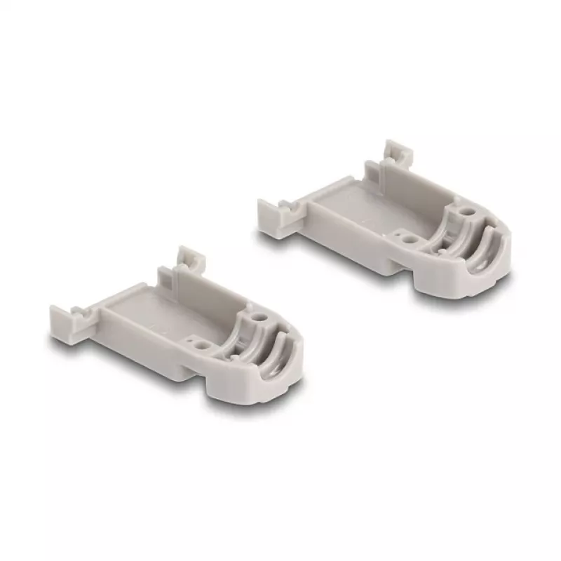 DELOCK D-Sub housing 9‑pin with rubber seals, plastic, black/grey, 41.6×31.6×19.8 mm