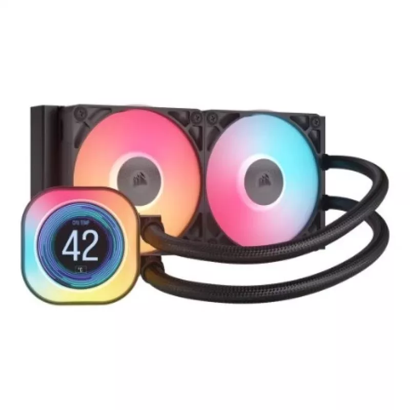 Air cooler Corsair iCUE LINK TITAN 240 RX LCD 12 cm Black 300-2100 RPM