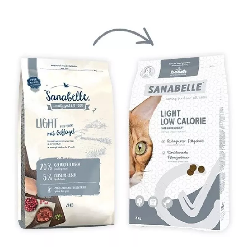 BOSCH Sanabelle Light Low Calorie Poultry - dry cat food - 8kg