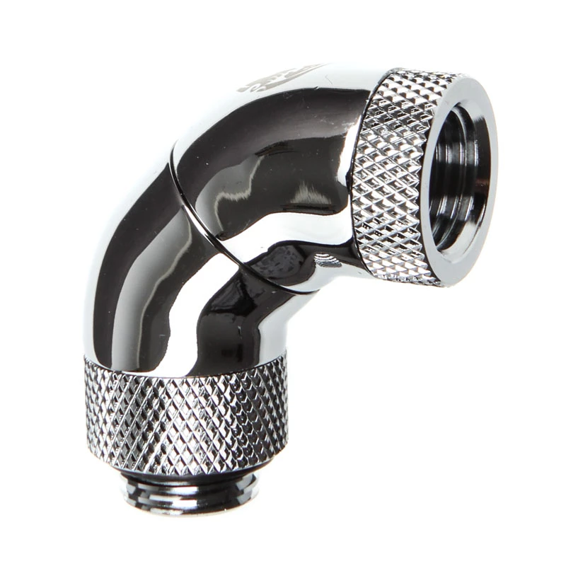 Fitting for liquid cooling BitsPower BP-90R3D brass silver – computer cooling system accessory
