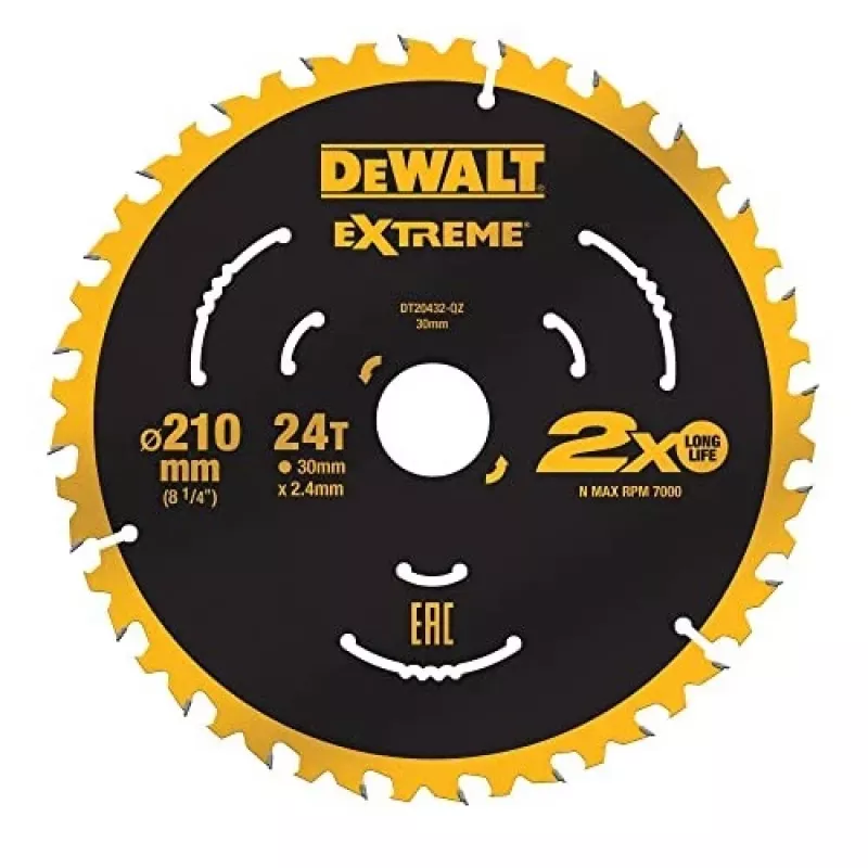 Circular saw blade DeWALT DT20432-QZ 21 cm Tungsten Carbide Tipped