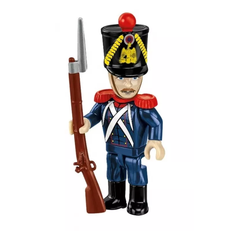 French Artilleryman with Cannon Building Blocks Set, 97 Pieces