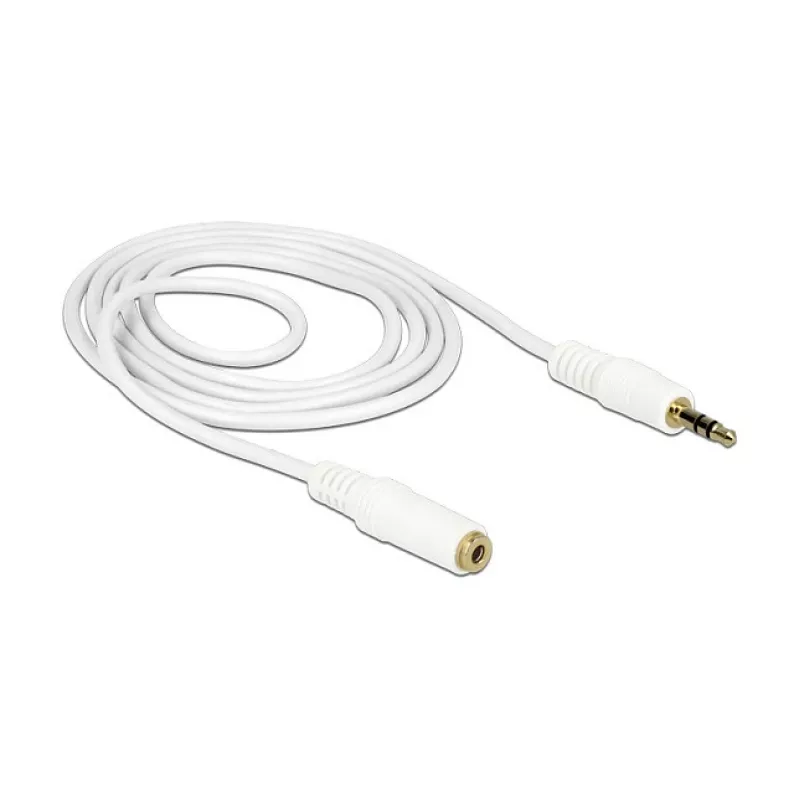 Audio Cable 3.5mm M-F DeLOCK 83767 2m White