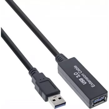 USB 3.2 extension cable Kindermann 5773000311, 10 m, active, A male to A female